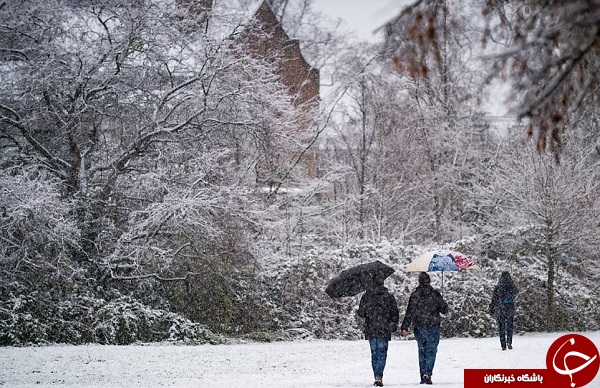 زمستان زیبا در انگلیس شلوغ/ تصاویری فوق‌العاده از بارش شدید برف در انگلیس