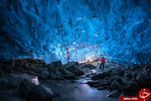 تصویری دیدنی از یک یخچال طبیعی در ایسلند