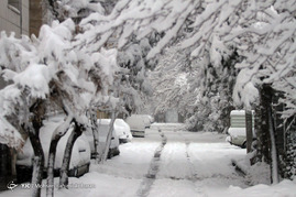 بارش سنگین برف در مشهد