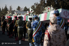 استقبال از پیکر 11 شهید دوران دفاع مقدس- تبریز