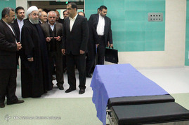 افتتاح پیشرفته ترین بیمارستان شرق کشور و چند پروزه عمرانی با حضور رئیس جمهور -مشهد‎
