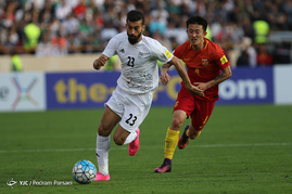 دیدار تیم‌های فوتبال ایران و چین