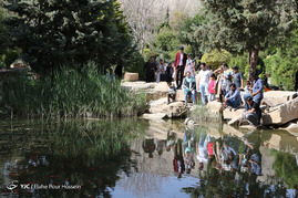 بازدید مسافران نوروزی از باغ ارم _ شیراز