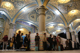 ورود معتکفین به مسجد جمکران‎