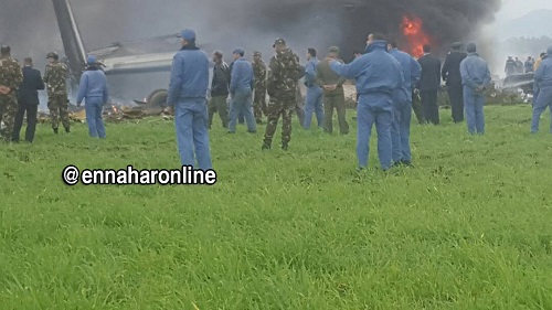 تحطم طائرة نقل عسكرية جزائرية وأنباء عن مقتل جميع ركابها