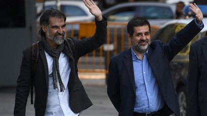 Madrid jails two Catalan leaders over charges of inciting sedition