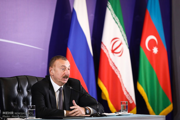 Iran, Azerbaijan, Russia’s presidents press conference