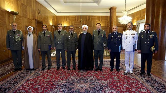 Iran administration to continue support for Armed Forces: Rouhani