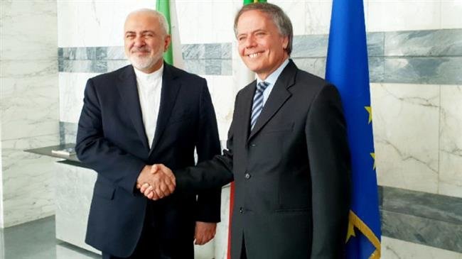 Iranian, Italian top diplomat discuss European payment mechanism in Rome