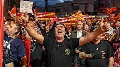Protests continue in Macedonia as deal with Greece proceeds