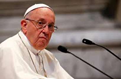 Pope tells top oil executives world must convert to clean fuel