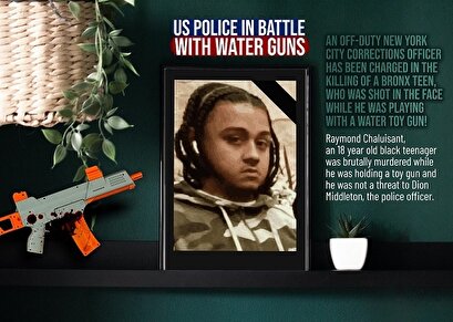 US police in Battle with Water Guns!