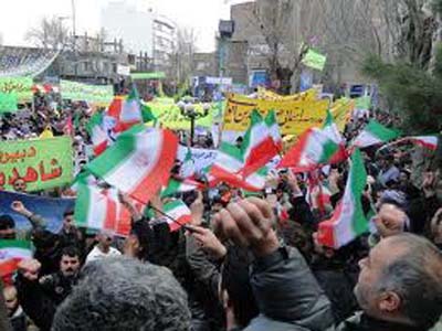 راهپیمایی 22 بهمن در شرق مازندران
