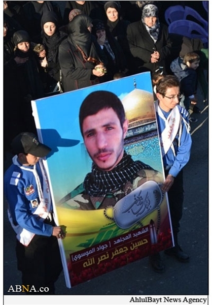 شهادت یک فوتبالیست عضو حزب‌الله در سوریه+تصاویر
