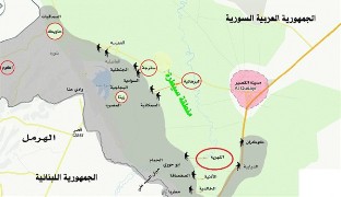 عقب نشینی تروریستها از مناطق مرزی سوریه/آزادی النهریه در حومه القصیر