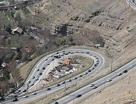 افزایش "تردد جاده ای" نسبت به روز قبل/ ورودی های شهر "تهران" "پر تردد ترین محور های کشور"