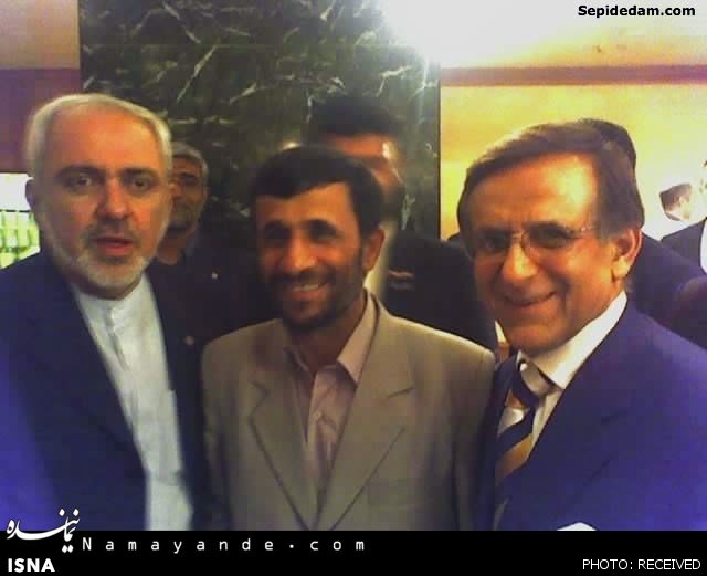 عکسی جالب از ظریف، احمدی‌نژاد و امیراحمدی