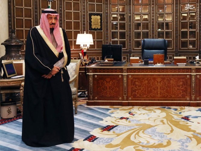 دفتر کار پادشاه عربستان سعودی |عکس|
