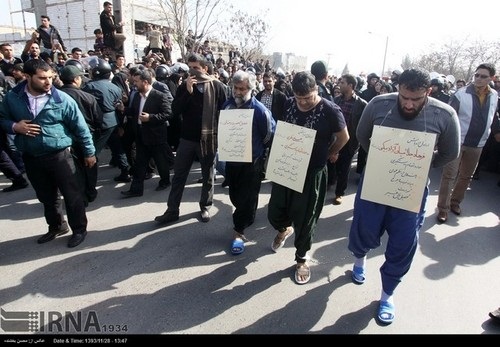 گرداندن 3 شرور در خیابان توس مشهد (عکس)