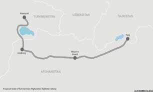 راه آهن تاجیکستان – "افغانستان" – ترکمنستان و ظرفیت های ایران