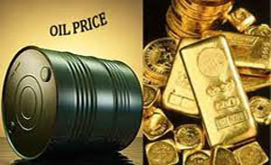 بهای جهانی "طلا" کاهش یافت / بهای هر بشکه نفت "برنت" 108 دلار