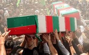 خاکسپاری دو شهید گمنام در ماسوله