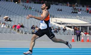 احمد اجاقلو در دو 100 متر نقره گرفت