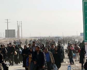 تردد 600 هزار نفری  زائران از مرز مهران