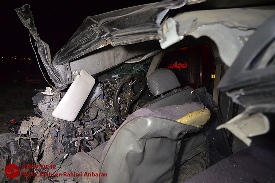 تصادف مرگبار جاده مشهد به سرخس + تصاویر