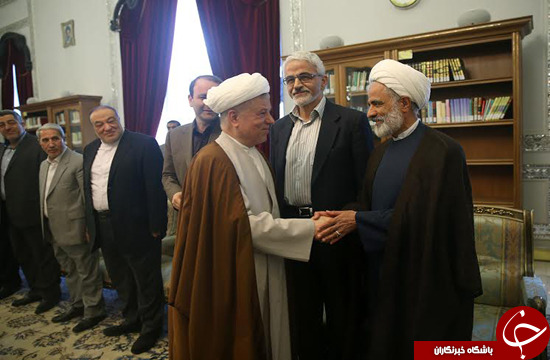 گزارش تصویری از دیدار نوروزی رئیس مجمع تشخیص مصلحت نظام با  مسئولان دفاعی