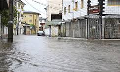 بارش شدید باران و آبگرفتگی معابر استان همدان
