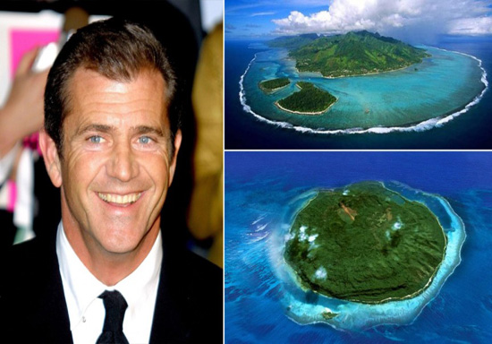 جزیره‌های خصوصی بازیگران هالیوودی+ تصاویر