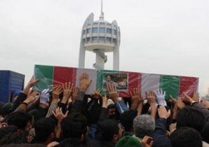 تشییع پیکر ششمین شهید مدافع حرم در گلستان