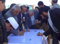 مردم شیعه و سنی چابهار در محکومیت اعدام شیخ نمر طومار امضا کردند
