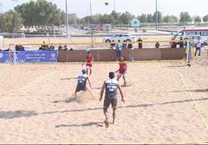 آغاز مسابقات والیبال ساحلی کارگران کشور در بندر خمیر