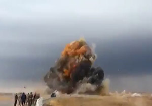 انفجار خودروی انتحاری غافلگیر کننده داعش + فیلم