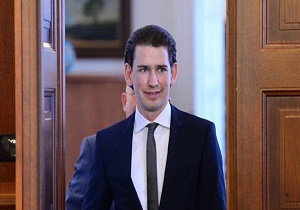 وزیر خارجه اتریش وارد هتل کوبورگ وین شد