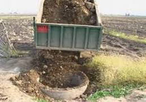 پرکردن چاه های غیرمجاز در فارس