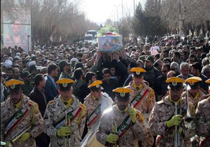 تشییع و خاکسپاری شهید مدافع حرم در بروجن