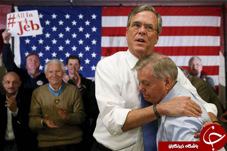 گشتی در تصاویر خبری دوشنبه 19 بهمن/ از فیلم جدید جکی چان تا در آغوش گرفتن لیندسی گراهام از سوی جب بوش