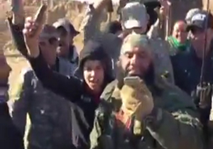 شادی و پایکوبی ابوعزرائیل بعد از شکست داعش + فیلم