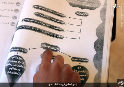 تدریس به سبک تروریست‌های داعشی +عکس