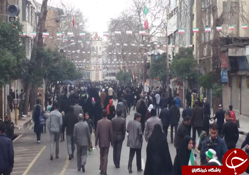 حضور پر شور مردم ساری در یوم الله 22 بهمن+تصاویر