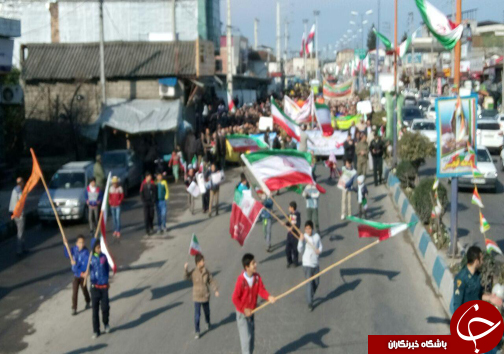 حضور پر شور مردم ساری در یوم الله 22 بهمن+تصاویر