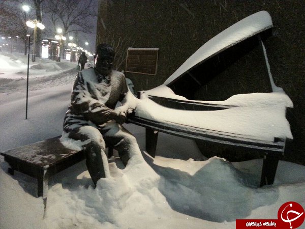 توفان برف سهمگین اتاوا به روایت تصویر