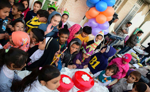 جشن تولد کودکان بی سرپرست در شیراز