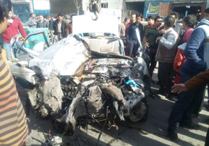 برخورد پنج خودرو در حادثه صبح امروز جاده مشهد – قوچان + تصاویر