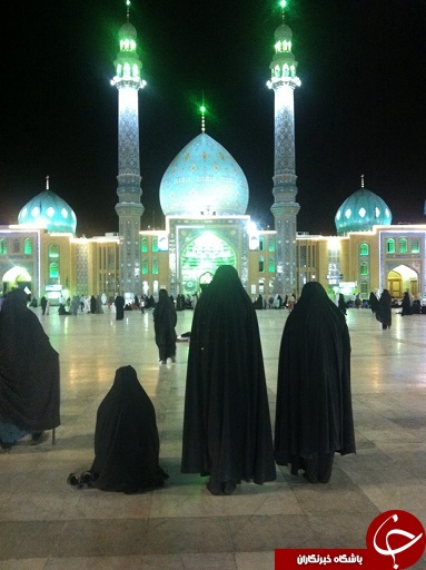 حال و هوای مسجد جمکران در شب جمعه + تصاویر