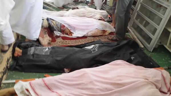 انفجار در مسجد شیعیان در عربستان بیش از 25 شهید و زخمی برجای گذاشت+ عکس
