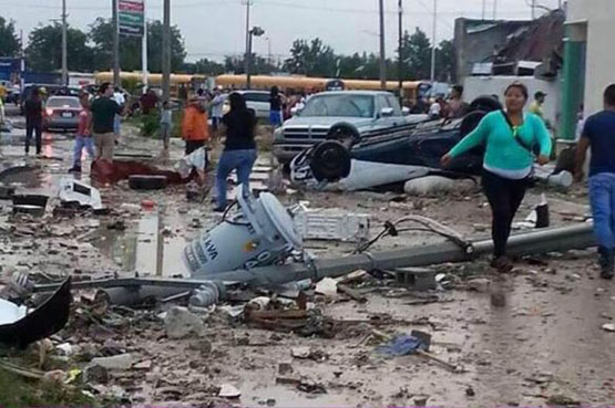توفان مکزیک 13 قربانی گرفت+تصاویر